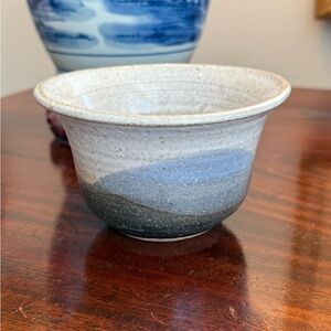 Gorgeous Pottery Bowl in Gray and Blue